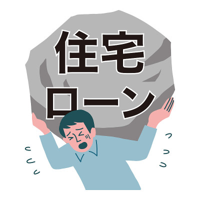 男人中年经济窘迫姿态住房贷款