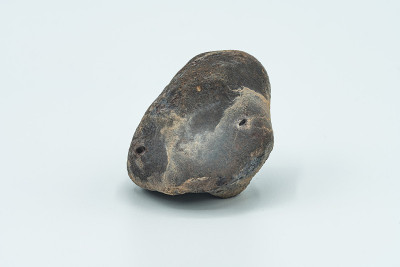 Chondrite Meteorite isolated, a piece of rock form