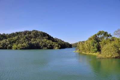 水库。