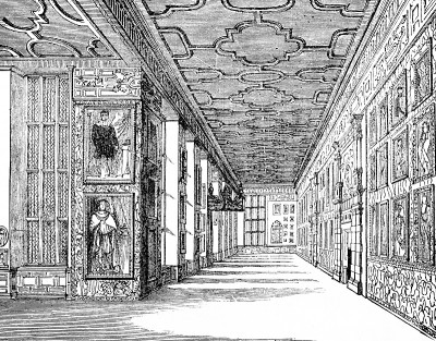肖像画廊，Hardwick Hall，德比郡