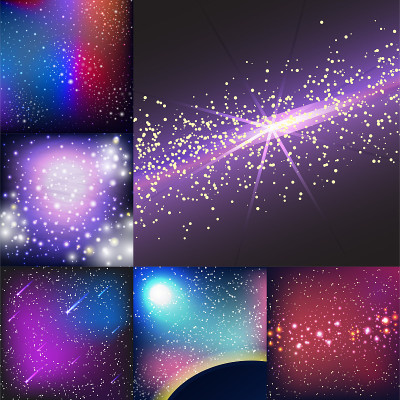 星空外星系宇宙空间插图宇宙背景天空天文学星云宇宙夜晚星座矢量真实的占星术