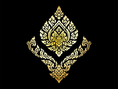 Thai graphic painting, Thai style, Thai art