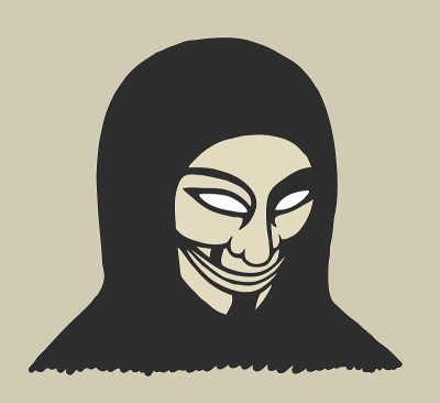 戴面具的人