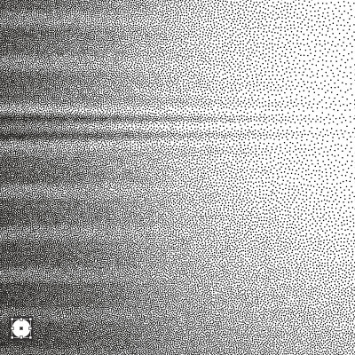 波浪的背景。黑白颗粒点状设计。点彩派的模式。点画矢量插图。