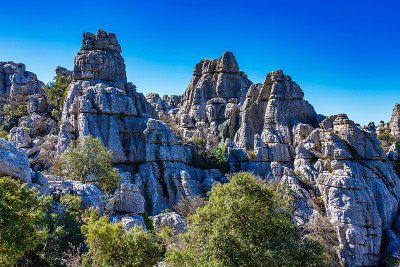 El Torcal de Antequera, Andalusia, Spain，在Antequer