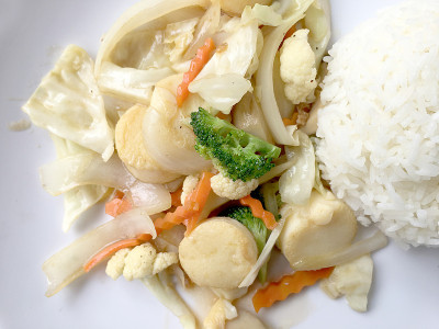 素菜炒豆腐
