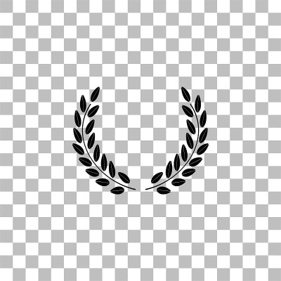 Laurel wreath icon flat