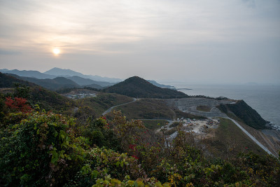 山口县下关市本州最西端的比沙角