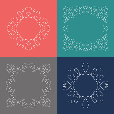 Rope frames, decorative frame in nautical style. E