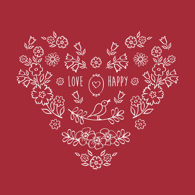心的花。