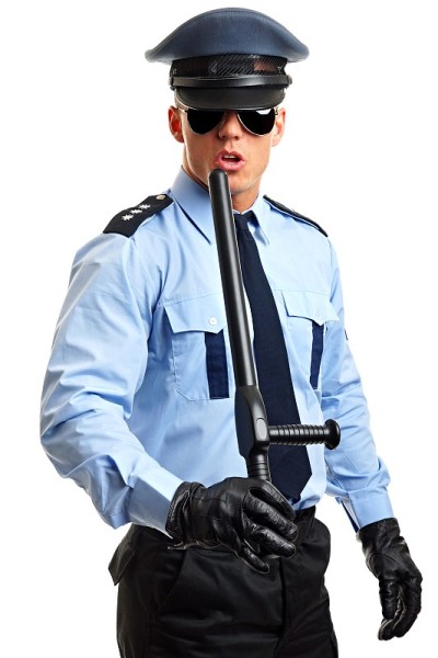 警察把警棍
