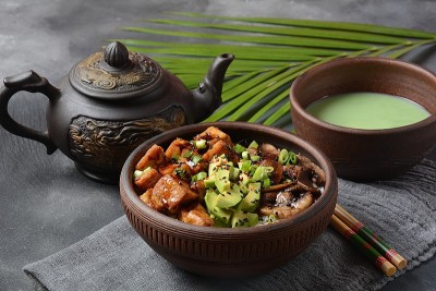 抹茶炒豆腐