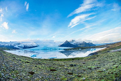 冰岛Fjallsárlón冰川湖