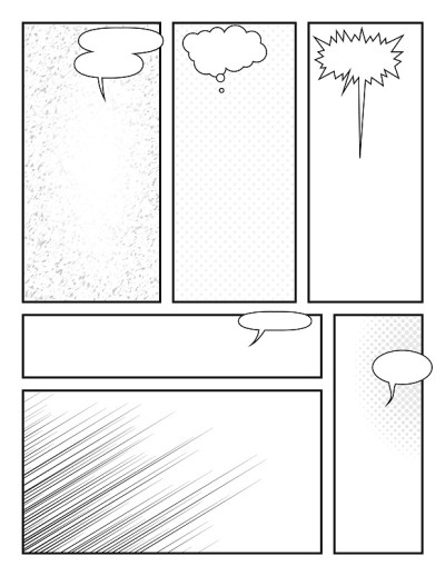 黑白漫画书背景