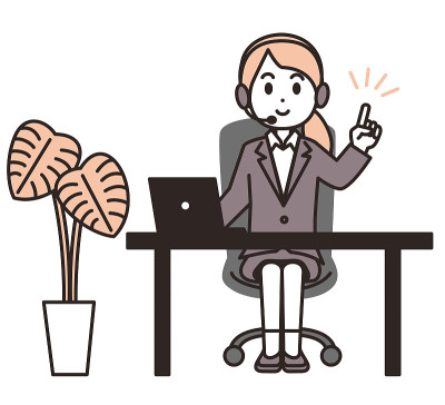 一位女操作员讲解一个重要观点的插图。
