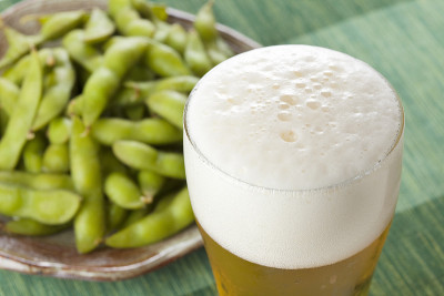 啤酒和毛豆