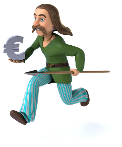有趣的高卢- 3D插图