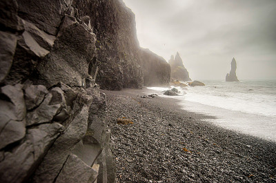 黑海滩的Reynisfjara