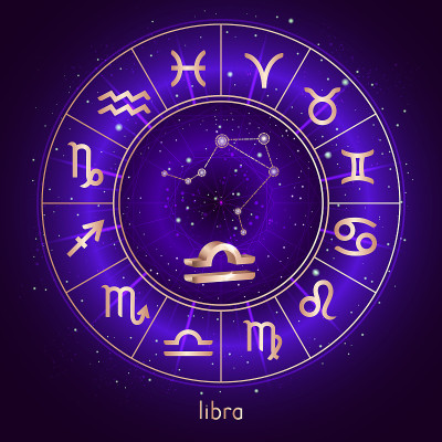 黄道星座和天秤星座，星座圈。