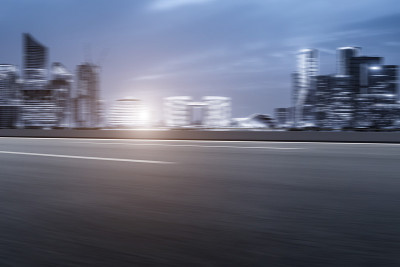 城市道路和现代建筑
