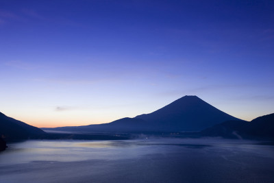 富士山和元津湖