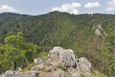 从布莱德的奥索伊尼卡山俯瞰朱利安阿尔卑斯山