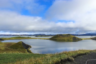冰岛Myvatn的伪火山口