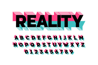 现代3d字体设计
