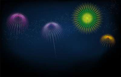 烟花和星空插图
