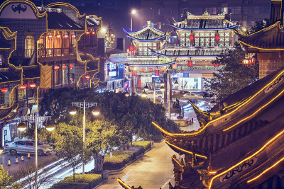 中国成都琴台街。