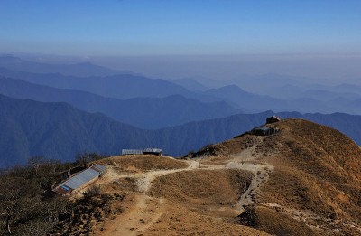 从木尔海山，安纳布尔纳保护区观看