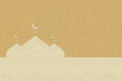 清真寺纸，网页设计纸，贴纸，标签