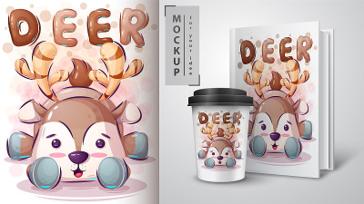Teddy dear poster and merchandising