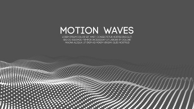 3D glowing abstract digital wave particles. Futuri