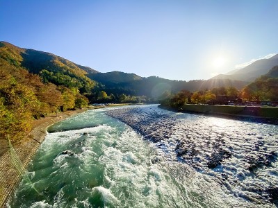 白川古村的正河