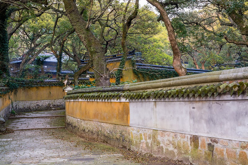 舟山群岛普陀山古寺，中国观音菩萨宝地