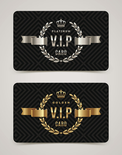 金卡及白金VIP卡模板