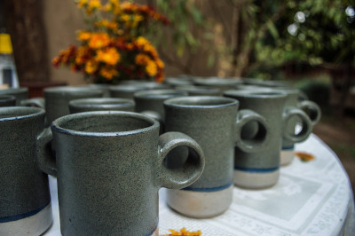 手工制作的茶杯