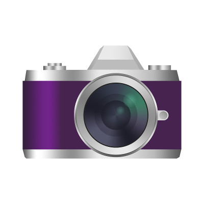 复古看相机图标。电影,mirrorless。孤立在白色的。