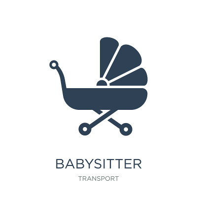 babysitter icon vector on white background, babysi