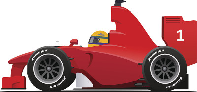 f1红色赛车
