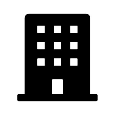 建筑物、公司和办公室的简单矢量图标。