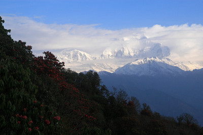 道拉吉里山，从潘山观看