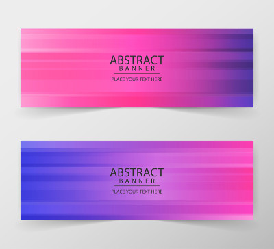 Abstract geometric web design banner template. Ann