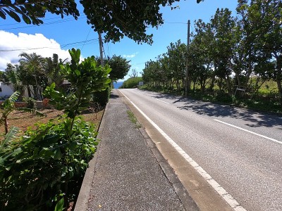 栗岛岛的农场道路