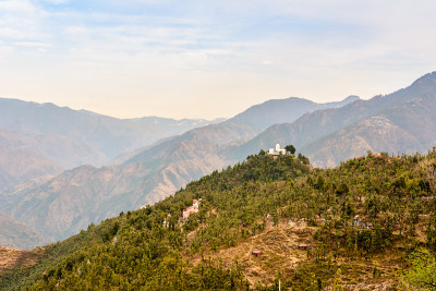 印度穆索里山的美丽风景