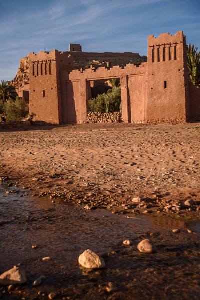 Kasbah Ait Benhaddou在摩洛哥的阿特拉斯山脉