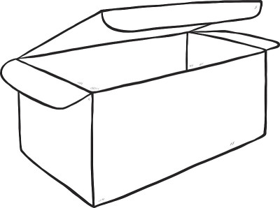 打开纸箱