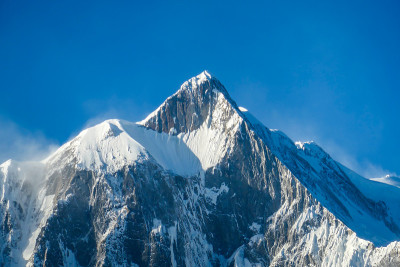 雪覆盖的喜马拉雅山