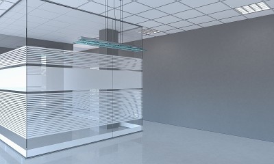 空亭，室内可视化，3D插图